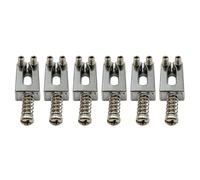 Steel alloy electric guitar bridge tailpiece for optimal string stability & enhanced tone high precision adjustment bridge