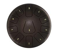 Steel Alloy Tongue Drum with 11 Notes - Ideal for Beginners, Includes Mallets, Picks, and Accessories for Harmonious Sound