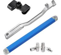 Steel Alloy Wrench Extension Tool Compatible with Common Socket Drives and Optimized for Tight Space Operation and Manual Strain Reduction