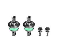 Steel+Aluminium Front and Rear Complete Differential Set For Arrma 1:8 KRATON 6S V6 / NOTORIOUS V6 / OUTCAST/TALION / 1:7 MOJAVE EXB/FIRETEAM/BIG ROCK 6S Upgrades - Green