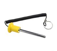 Steel and Plastic Weight Stack Pin for Fitness Equipment Requiring Precise Alignment Between Weight Plates and Guide Rods (M10*105mm)