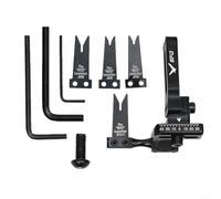 Steel Arrow Rest - Replaceable Plates for Different Arrow Shafts For Compound And Recurve Bows, Clear Scale For Precise Adjustments