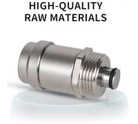 Steel Automatic Exhaust Valve Pressure Relief with Stainless and Steel crafted from Stainless providing dependable performance over time (1/2 inch)