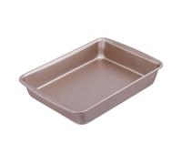 Steel baking tin Rectangular Oven Dish 4 L Brown Non-stick Baking Tray 4 Litres