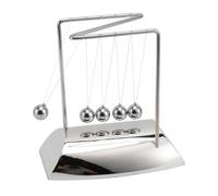 Steel Balance Balls Ornament, Educational Desk Décor for Office and Classroom, Newton Pendulum Decompression Tool, Easy Assembly, 18cm
