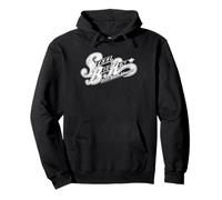 Steel Ball Run Distressed White Show Logo Anime Pullover Hoodie