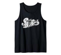 Steel Ball Run Distressed White Show Logo Anime Tank Top