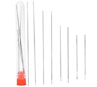 Steel Beading Needles, Lightweight Durable Big Eye Sewing Needle Set with 4 Sizes for Jewelry Making Embroidery Crafts 8 Needles