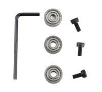 Steel Bearings Kits for Milling Cutter | Debris Protected Replacement Cutter Head Bearings | 3 Sets with Screws & Wrench | 15.9mm / 4.76mm Size