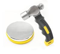 Steel Bench Block and Metal Stamping Hammer Kit, No-Rebound Metal Bench Block, Jewelry Stamping Hammer, Jewelry Metal Stamping Tools for Jewelry Making & Metal Stamping