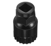 Steel Bicycle Crank Puller Tool for Mountain Bike Bottom Bracket Removal | Hole Key Design, Integrated Structure, Secure Engagement, Compact Carry, Black Finish for Bike Shop Service