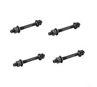 Steel Bike Hub Axle 108mm Front and 145mm Rear Threaded Axle for Loose Bead Drum Bicycle Wheel Applications (108mmx4)