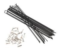 Steel Bike Spokes 30pcs 270mm J Bend for Mountain and Folding Bikes | Black Finish, Road Replacement Part, Wheel Repair Accessory, Sold as Single Spoke with Nipple