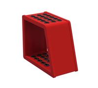 Steel Billiards Pool Stick Holder,Billiard Cue Racks for 15/24 Cue Sticks,Floor-standing Installation,Adjustable Feet at the Bottom(Red,60x25x48cm)