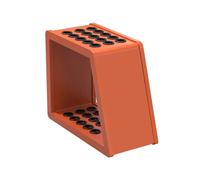 Steel Billiards Pool Stick Holder,Billiard Cue Racks for 15/24 Cue Sticks,Floor-standing Installation,Adjustable Feet at the Bottom(Orange,80x25x48cm)