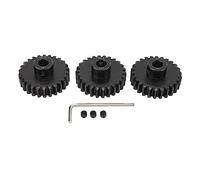 Steel Black M1.5 Pinion Gear Set, Motor Gear for 1/5 1/8 1/10 RC Cars, 8mm Inner Diameter with Machine Screws and Wrench, High Precision Low Noise Gear Set for Remote Control Vehic (26T)