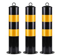 Steel Bolds Reflective Parking Ber Posts for Traffic Control in Lots & Public Areas Heavy Du Weather Resistant Safe Soluts