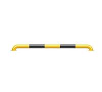 Steel Bollard U-Type Parking Stopper with Reflective Tape for Garage and Warehouse, Durable Floor Stopper for Enhanced Safety