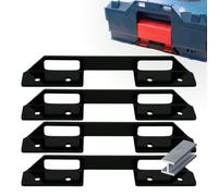 Steel Bracket for Bosch L-BOXX & Sortimo - Robust L-Boxx Holder for Vehicle Equipment, Workshop, Rolling Board - Universal Attachment Made of Metal (2)