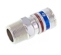 Steel/brass DN 10.4 Safety Air Coupling Socket R 3/4 inch Male