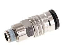 Steel/brass DN 10 Air Coupling Socket R 3/8 inch Male