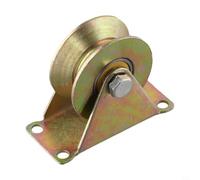 Steel Cable Pulley V-Groove Engineered Reliable for Ropes | 1-8Mm with Dual Ball Bearings, Smooth Rotation Idler for Winches Sliding Doors Rigging( 60mm)
