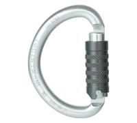 Steel Carabiner Automatic Closing | Steel + Aluminium Alloy 30 kN Load 3000 kg Opening 2.2 cm D Shape Safety Clip | Mountaineering Climbing Cave Rescue Work Protection