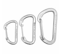 Steel carabiner Kong D-shape Kn12 Argenté TU
