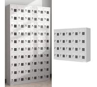 Steel Cell Phone Storage Cabinet with Clear Acrylic Window Classroom Phone Holder for Tests Spacious 20-Grid for Phones Durable and Secure Design