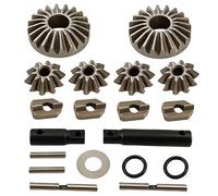 Steel Center Differential Gear Kit #8989 for 1/10 Maxx, 1/8 Maxx Slash 6S RC Car, CNC Metal Diff Upgrade Parts, Heavy Duty Central Transmission Set
