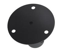 Steel Chain Link Fence Post Floor Flange Base, 52mm Heavy Duty, for Outdoor Security Fencing and Lighting Installation