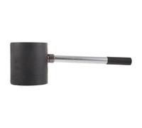 Steel Charcoal Chimney Starter with Handle for Safe Grill Lighting | Portable Black Design, Smooth Edges, for Briquettes, Picnics, Park Cookouts, Grill Enthusiasts and Camp Cooks