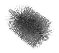 Steel Chimney Cleaning Brush Having for M12 Thread for Fireplace Flue Pipe Rust Removal - Round Sweep Wire Bristle 170 X 110 X 100 Mm Silver