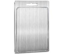 Steel Chopping Board The Kitchen - Double-Sided Metal Cutting Mat, Multifunctional Pastry Tray, Hygiene Cooking Tool for Non-Porous Meat Cutting Base, Professional Restaurant and Caterine