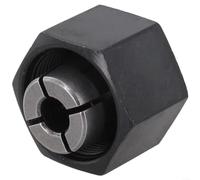 Steel Chuck Nut Drill Replacement Power Tool Accessory Precision Fit 12.7MM 12MM 6.35MM Black Steel Compatibility Easy Installation For Multiple Brands(6.35MM)