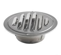 Steel Circular Exterior Ventilation Grille Compatible With Duct Sizes 70mm 75mm 80mm 100mm 120mm 150mm 160mm 180mm 200mm 250mm 300mm(70-75mm Tube)