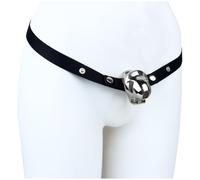 Steel Cock Cage for Men, Beginner Chastity Set, 9 Fitting Rings, Comfy | Covers Only the Glans, No Testicle Pinch, Snap-Apart Easy On/Off, Silky Polished 304, Waterproof, Plain Unisex Box