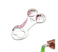 Steel Colour Funny Novelty Bottle Opener, Zinc Alloy Rude Penis Shaped Beer Opener, Compact Cap Opener for Bachelor Party Adult Joke Gift