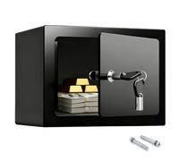 Steel Construction Money 4.6L Small Safe Box for Home, Safe Lock Box wite Keys, Safe Home Office Money Jewelry and valuable items Safety Box, Ideal for Office, Home, and Hotel Use