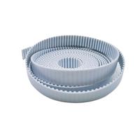 Steel Core Open Timing Belt, Open Ended Timing Belt AT10-15 10 Meters PU Steel Core White 4.5x2.5mm