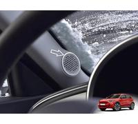 Steel Cover for Fiat.600 600e | Decorative Rings for Tweeters | 2 Pieces Stainless Steel Electric Hybrid Red (RED) La Prima 600 Accessories Tuning Kit Spare Parts