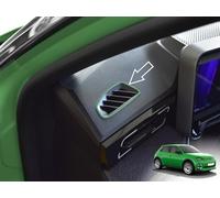 Steel Cover for Renault-5 E-Tech | Decorative Frames for Air Vents - Green | 2 Pieces Stainless Steel 5 R5 Evolution Electric 95 120 150 Urban Range Comfort Techno Iconic Accessories E Tech