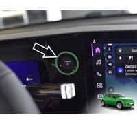 Steel Cover for Renault-5 E-Tech | Power On Decorative Button Ring - Green Colour | 1 Piece Stainless Steel 5 R5 Evolution Electric 95 120 150 Urban Range Comfort Techno Iconic Accessories E Tech