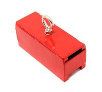 Steel Covered Holding Magnet For Attaching To A Chain Or Rope For Holding Ferrous Materials - 102Kg Pull