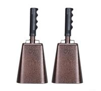 Steel Cowbell with Handle, Ideal for Cyclocross Cycling Marathon Races (2PCS)