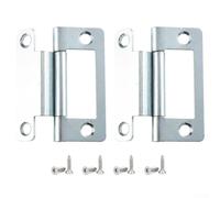 Steel Cranked Flush Hinge 50x23mm Zinc Plated 2 Pack(2pc)