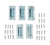 Steel Cranked Flush Hinge 50x23mm Zinc Plated 2 Pack(5pc)