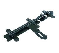 Steel Cross Pattern Door Bolt, 350mm, Black, Security Lock for Gates, Garage and Cellar Doors