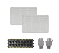 Steel Crypto Seed Storage for BIP39 Hardware, 12 or 24 Words Phrase Bitcoin Seed Storage, Cold Wallet Backup Metal Hardware Cryptocurrency Wallets (Include 2 Stainless Steel Plates with Punch set)