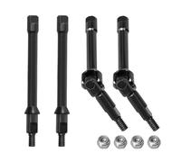 Steel CVD Shaft Axle U-Joint Axle Shafts for 1/30 Axial SCX30 RC Crawler Upgrades (Black)